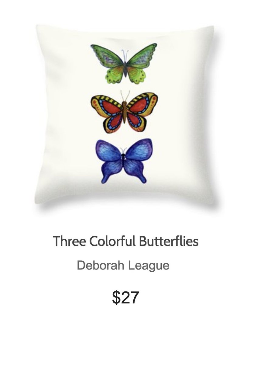 THROW PILLOW OF THE DAY - deborah-league.pixels.com/featured/three…   #throwpillow #HomeDecorIdeas #butterflypillow #decorativepillows #buyintoart #interiordesign #home #pillow #giftidea #homedecoration #accentpillow #homedecor #shopearly  #giftidea #butterfly #butterflydecor #butterflyart #artist