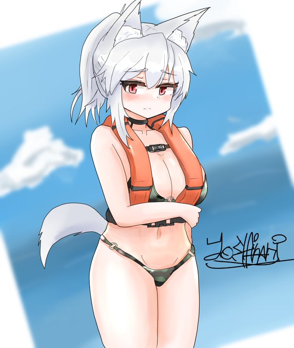 skebご依頼ありがとうございました～
救命胴衣着てるマチルダちゃんです
#イラスト 