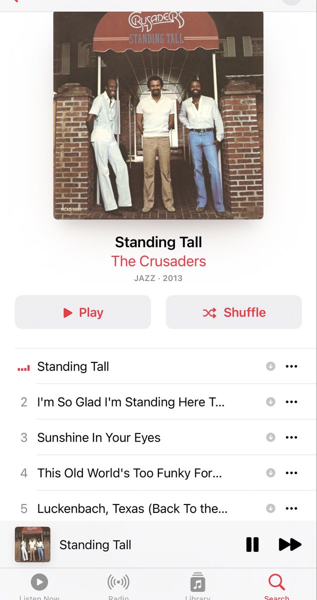 #NowPlaying️ Ladies and gentlemen, The Crusaders “Standing Tall” Jazz at its finest