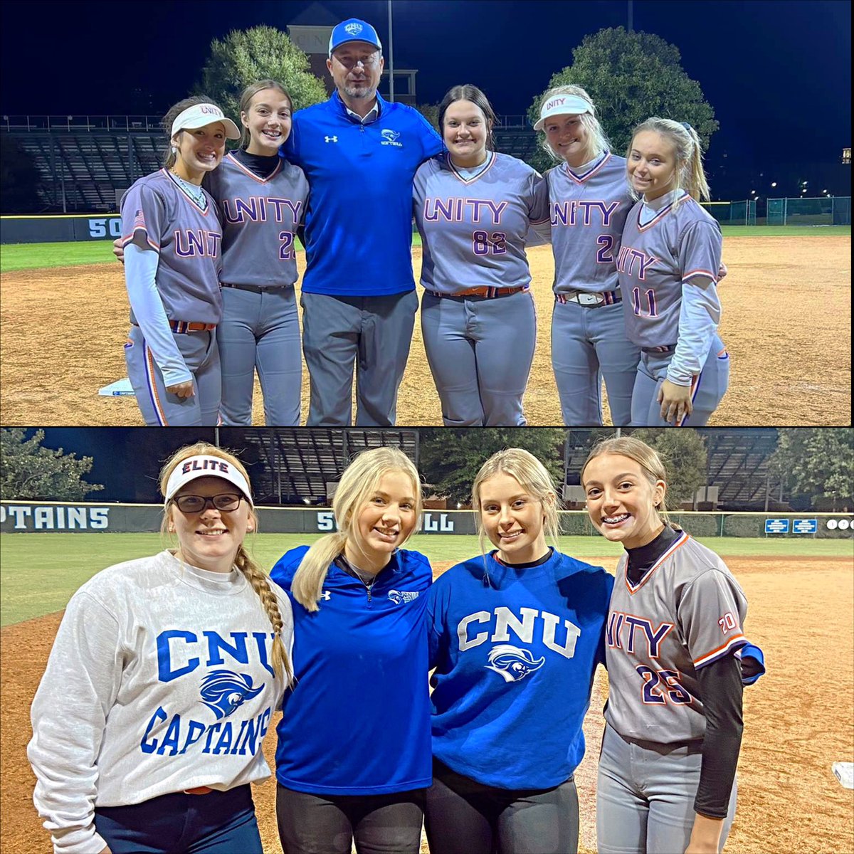 haileyybutler23's tweet photo. Great night under the lights with @CNUSoftball! Loved being on the field with my Unity girls and future teammates! Can’t wait to be back! 🤍💙
@CoachKeithParr @Savannahcouch @WayneoVick @unity_vaughan @AthleticsVarina https://t.co/NKwcNXMK5u