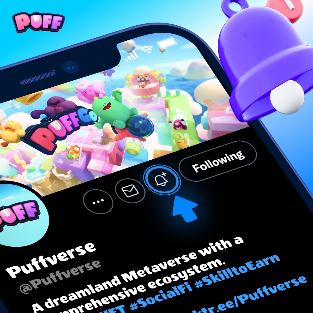 Be the Puff who’s always the Early Bird for all events in the #Puffverse & insider who gets first hand information at all time 🥳 🔔 Turn your notification on for freshest #Puff news 🔊 Always stay close to get all benefits early to enjoy more privileges Be master Puffs! 🙌🏻