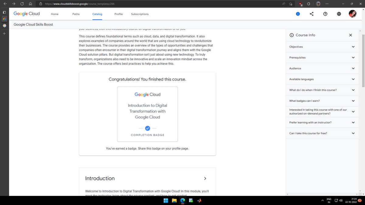 [CDL DAY 1]:

digital transformation. @hack2skill @googledevs

#digitaltransformation #cloud #h2s #hack2skill #DiwaliwithH2S #cloudwalidiwali #6daycontest #clouddigitalleaderday1 #googledevs