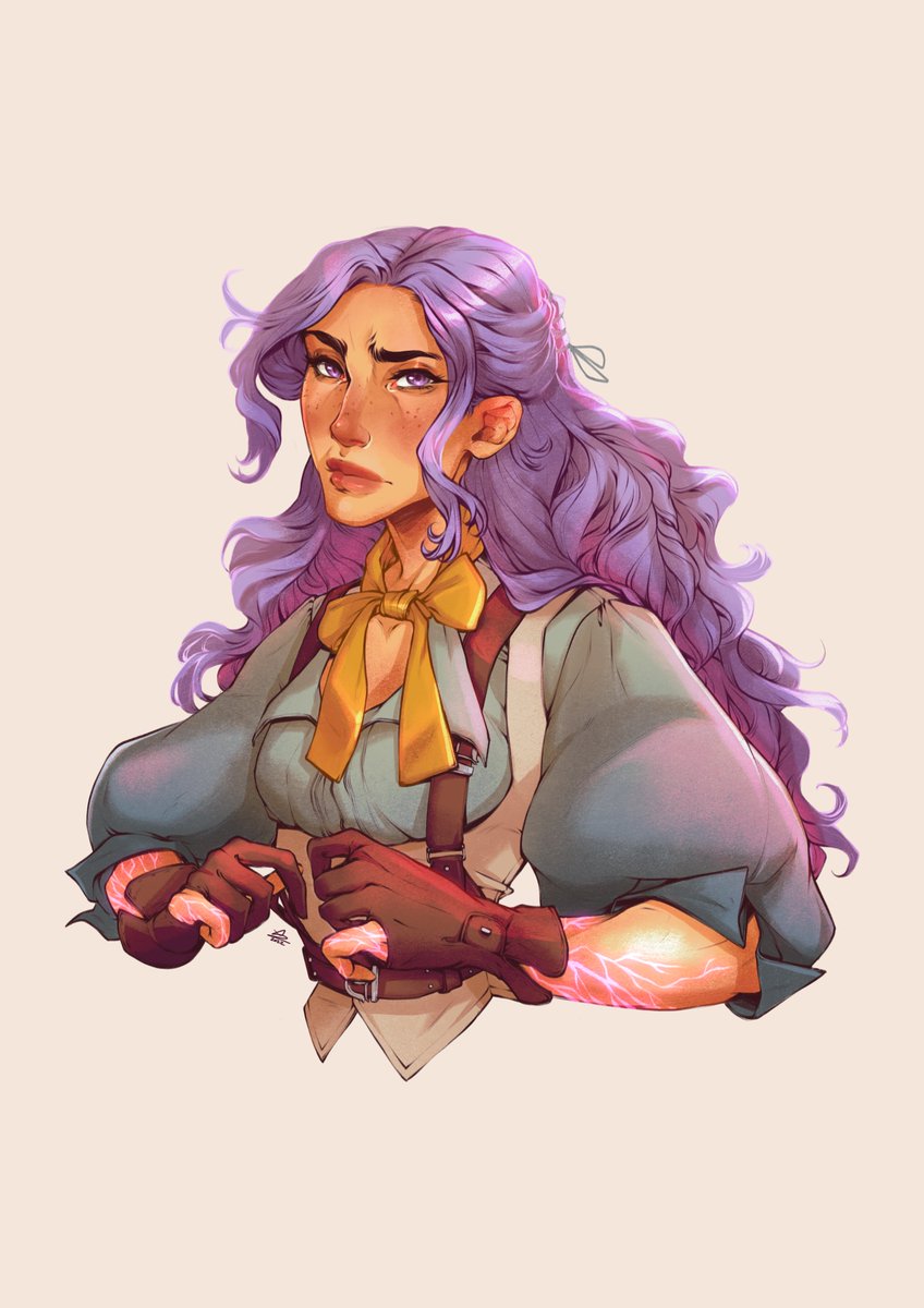 golightlyfinch's tweet photo. Can’t believe the Bells Hells are a year old already! One day I’ll draw the boys too I promise #CriticalRoleArt https://t.co/dm3c3Ey3OV