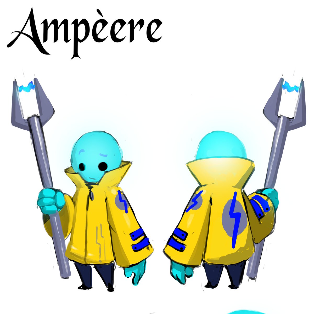 Bacon_burgher's tweet image. Ampèere - pixie of elettric objects

#characterdesign #concept #randomidea #digital #digitalart #conceptidea #cute #elettricity #fantasycharacter