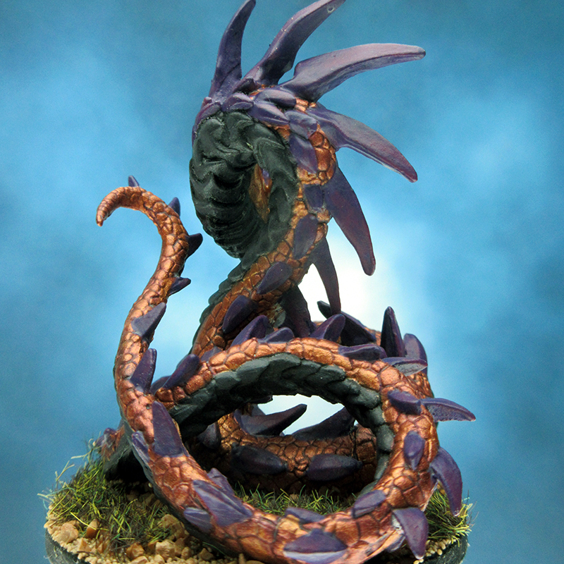 paintedminis's tweet photo. Painted Purple Serpent Gaming Miniature. https://t.co/0XMAFkZsab