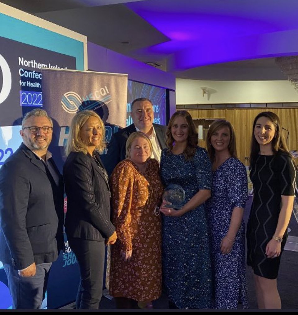 Causeway theatres and surgical 2 team received the HSCQI award for delivering reliable care  such an achievement