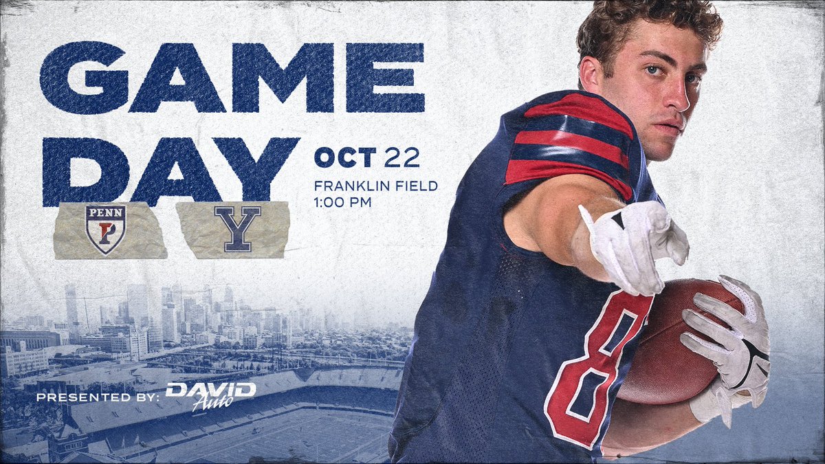 PennFB's tweet photo. Happy Homecoming, Quaker Nation! 🔴🔵

🆚 Yale
📍 Franklin Field
📺 @NBCSPhilly 
💻 https://t.co/AensEuvKSk
📊 https://t.co/j3Re6CcF35
📻 https://t.co/b4XP2Oyr4c

#FightOnPenn x #BEGREAT https://t.co/XRdgSvqB92