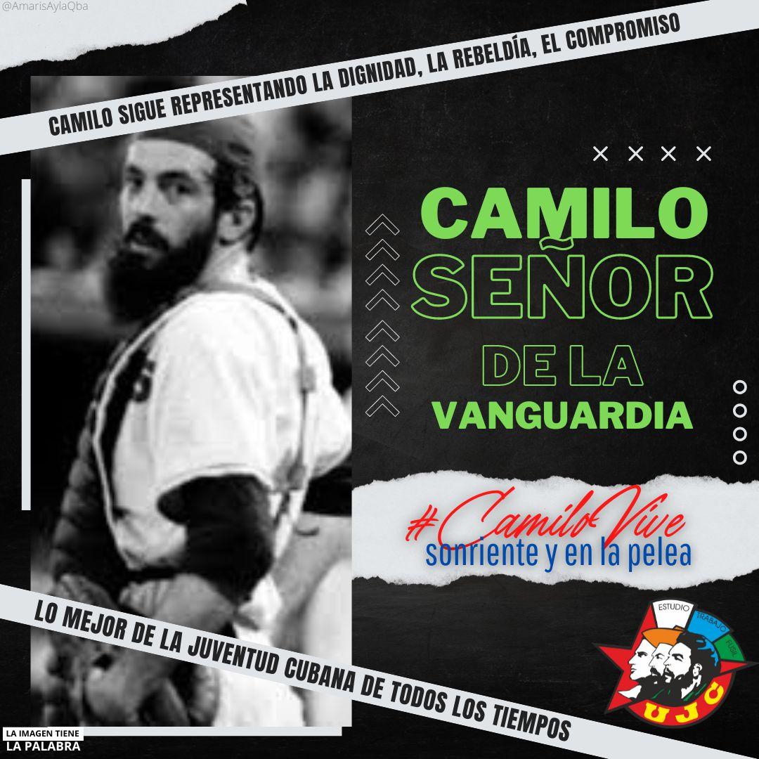 En contra de Fidel ,ni en la pelota.dijo Camilo ,por eso hoy más que nunca nuestro pueblo tiene que mantener las ideas de nuestros líderes.#CamiloVive
