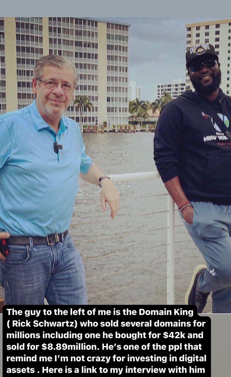 ishmilly's tweet photo. I had an opportunity to interview @DomainKing and he shared some valuable insights on his journey as a successful domainer. 

I’ve always said it’s not web 2 versus web 3. I invest heavily in both. It’s about doing you while  learning from others. 

https://t.co/aZUs4US3VJ https://t.co/QfyZx8IPmQ