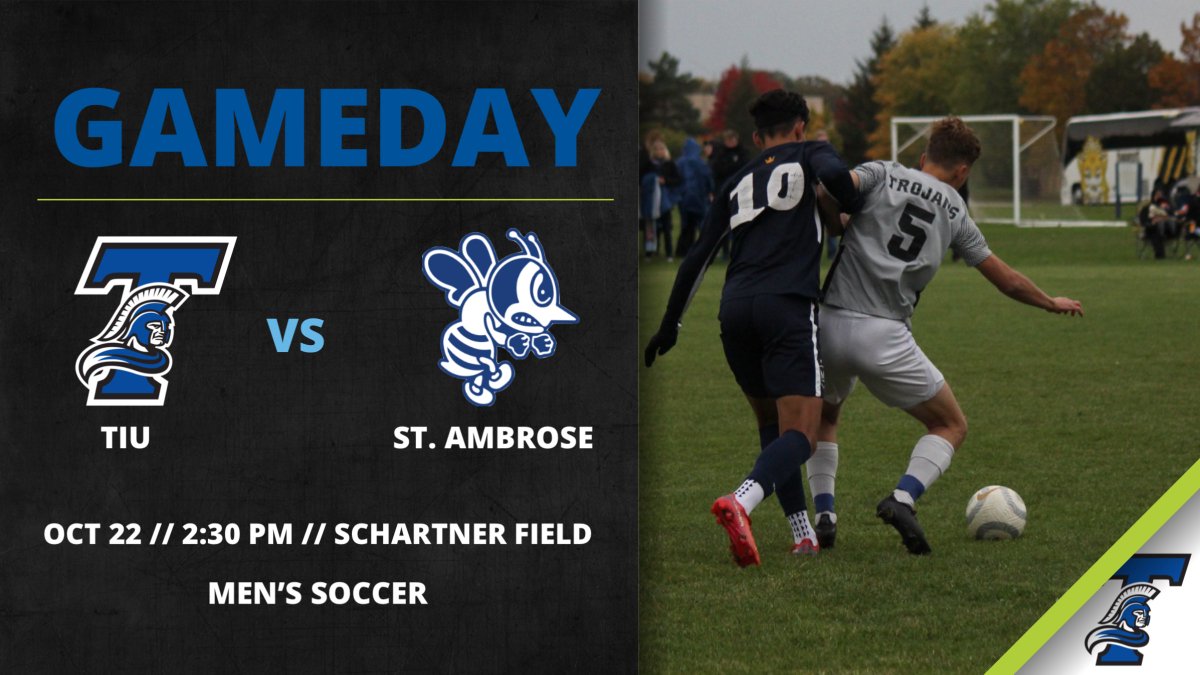 Taking on the Fighting Bees of Saint Ambrose University in our latest CCAC match-up at home!

📍Schartner Field (Deerfield, IL)
🕰️ 2:30pm
💻📊 portal.stretchinternet.com/tiu/index.htm

#TrojanNation #WeAreTIU