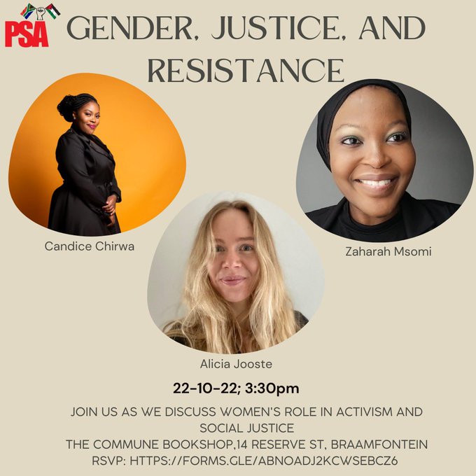 OfWaqf's tweet photo. We are attending this panel discussion @theforgejhb, hosted by the Palestine Solidarity Alliance (@psa_yl @psasouth_africa). https://t.co/n2mLUhe8JC