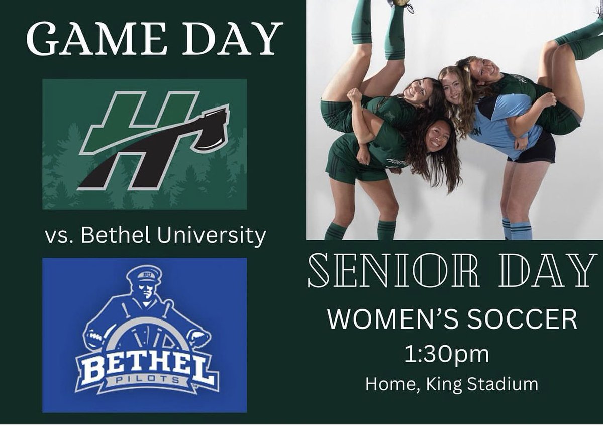 HUWS's tweet photo. Senior recognition day!! Come support your SENIORS at todays home game @1:30pm against Bethel! #chopchop https://t.co/1rG7oOItWz