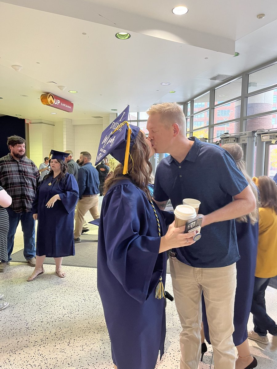 SympliCatherine's tweet photo. So proud of my daughter!  @wgugrad with a bachelor of Nursing!  She set a goal and didn’t let anything stand in her way!  Excited to watch her walk today! https://t.co/Sn8mC9Appw