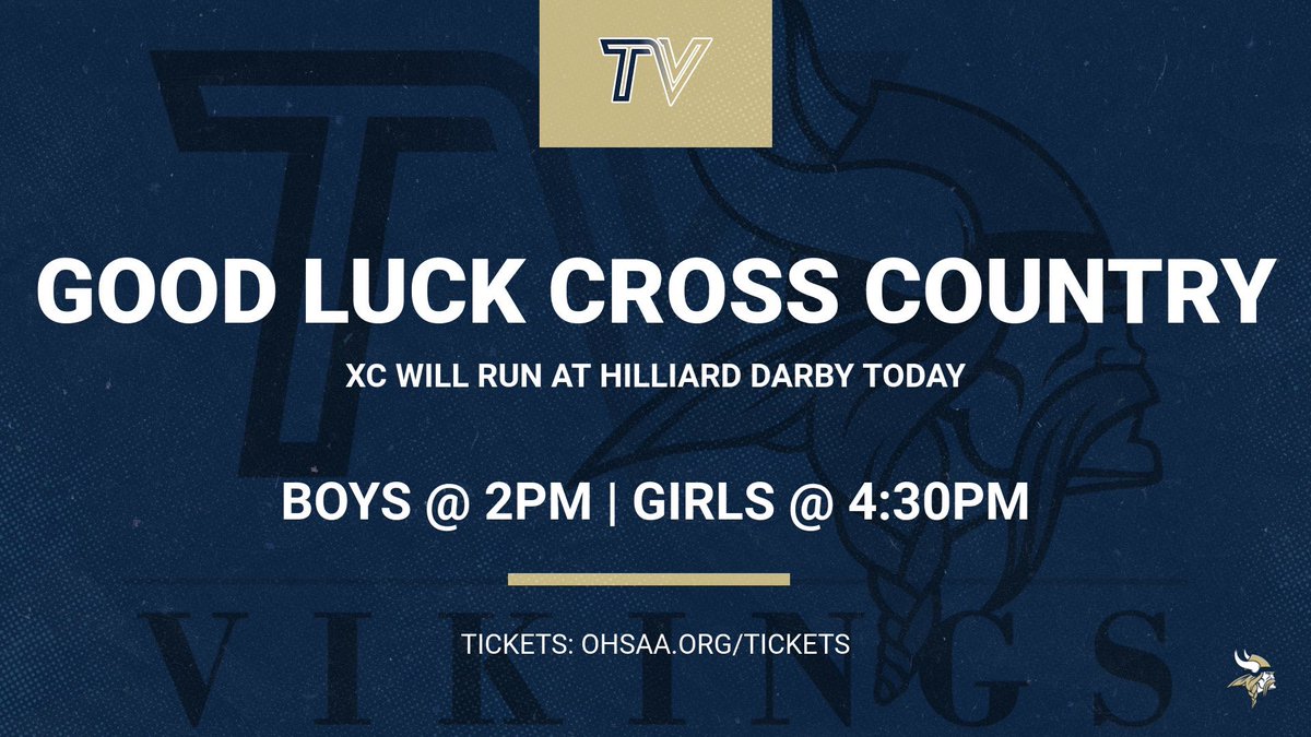 Good Luck <a href="/TeaysXC/">Teays Valley XC</a> at the District Race today.