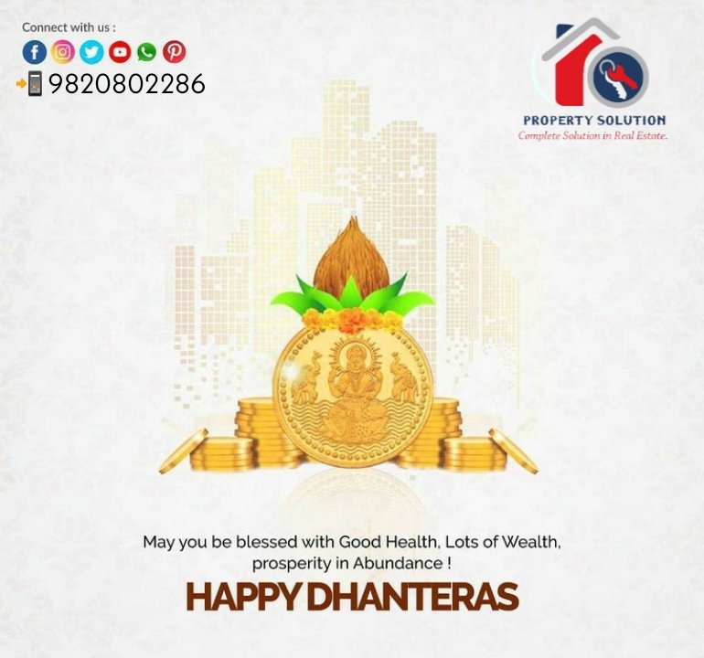 propertysol1612's tweet photo. ✨Happy Dhanteras to you and your family.✨ https://t.co/bvv75nusnY
