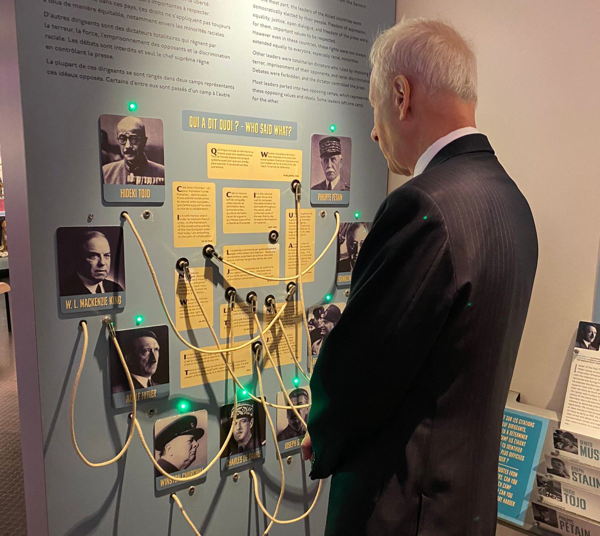 HonStephaneDion's tweet photo. On my way to #BernieresSurMer, stopping in #CourseullesSurMer for my 1st visit to the @JunoBeachCentre following the 🇨🇦 and 🇫🇷 announcement of its long-term protection. Thanks to Mayor Philippeaux for her work to preserve this symbolic place of #Remembrance. #CanadaRemembers https://t.co/CG6jyfkYlN