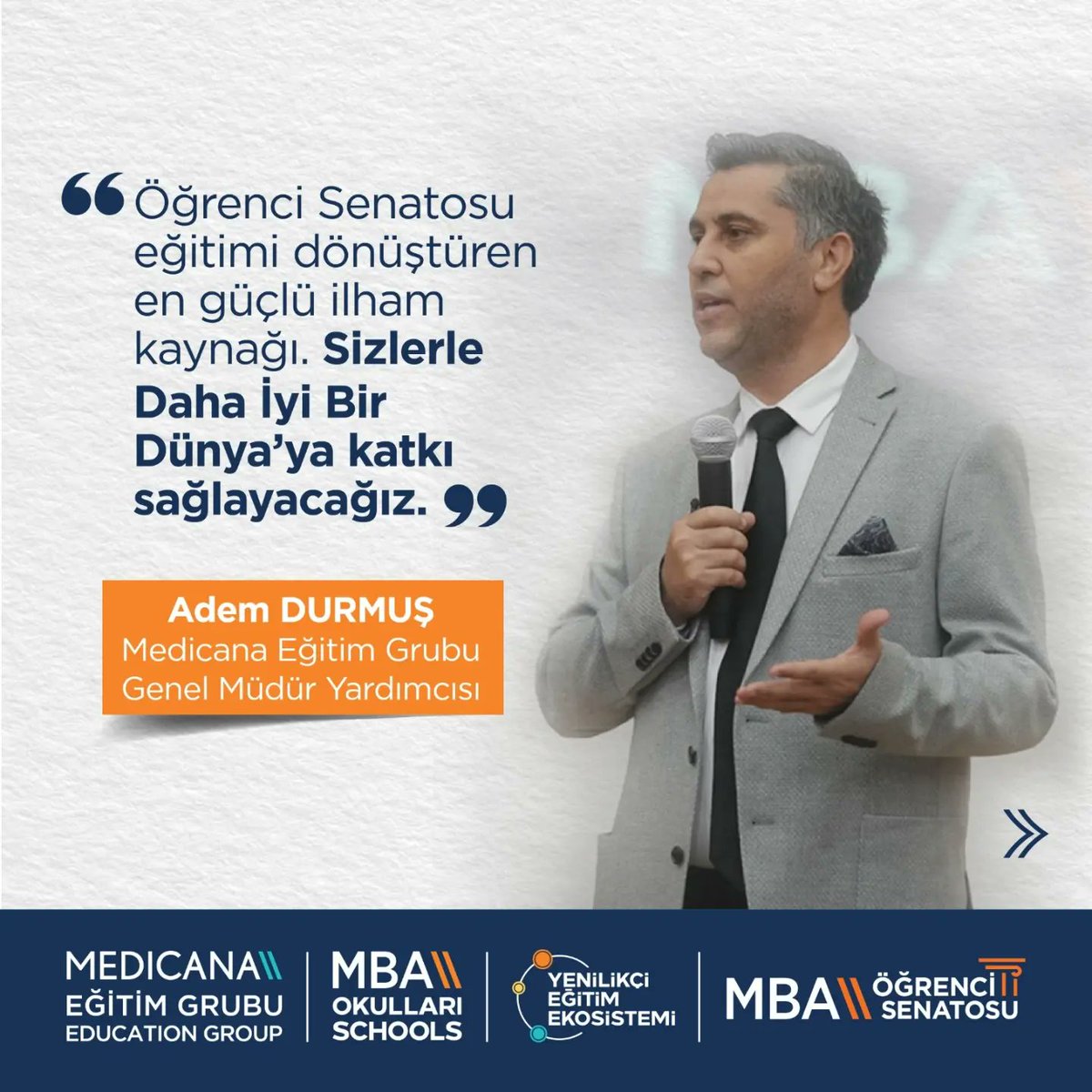 MBA Okulları Öğrenci Senatosu seçimleri tamamlandı. MBA Okulları Senato Öğrencileri Medicana Eğitim Grubu CEO’su Ayfer Batı ile bir araya gelerek heyecanlarını ve gelecek dönem yapacakları projeleri paylaşarak fikir alışverişinde bulundular.