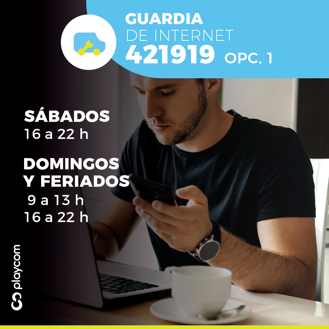 playcomla's tweet photo. Los fin de semanas y feriados nuestros técnicos🔧 también reciben reclamos 📞.
Estamos donde estás, para ayudarte en cualquier consulta.
#Playcom #Internet #Televisión #MesadeAyuda https://t.co/gwPaIRtT8J
