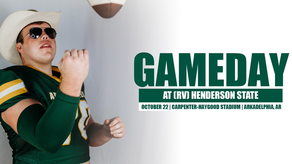 ATU_Athletics's tweet photo. #GAMEDAY! @ATUFOOTBALL is on the road at Henderson State to take on the Reddies!

#FightOn | #LinkItUp https://t.co/wPVlLcpEMF