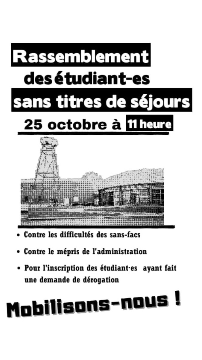 Le 25 octobre a 11h devant la maison de l’étudiant. Venons tous.tes dire stop à la précarité étudiant. es
