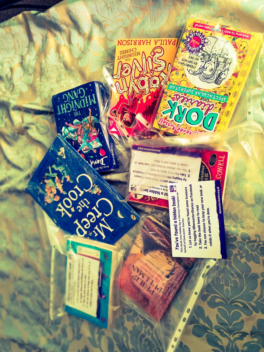 MTrufia's tweet photo. @doncasterstories 
@HexthorpePri 
very happy in the adventure of looking for the hidden books

🥰🥰🥰 https://t.co/Q7svpSF4Wu