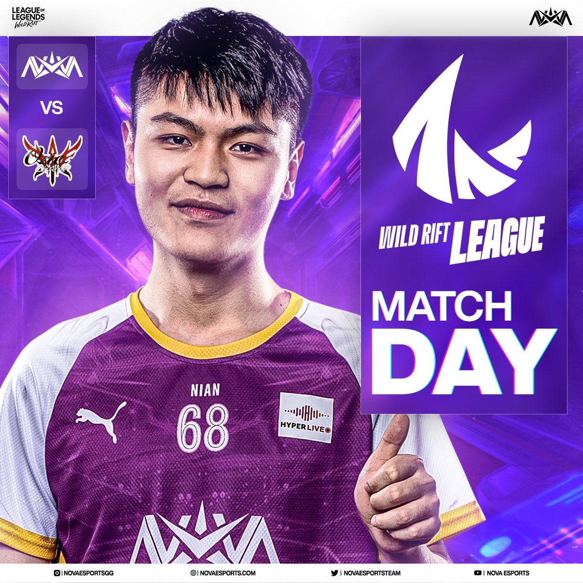 NovaEsportsTeam's tweet photo. Our #NovaEsports team kicks off the match day for #WRL2 and sweeps the floor with a 3-1 win against their opponents #OneChamp!
In case you missed the action, tune in!
📺: https://t.co/xnkhWCfBt5
#Wildrift #NovaStrong @WildRiftEsports https://t.co/KaNiQPaYEw