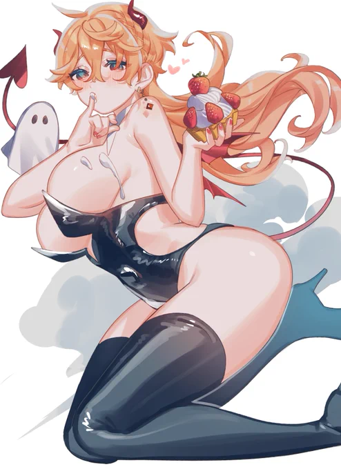 フライングハロウィンサキュバスのタル女体化 
