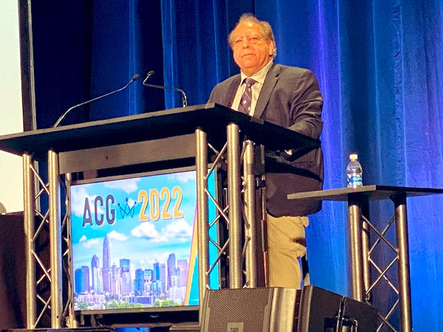 Traits of happy people: 
😊 Have a cadre of good friends 
😊 The ability to forgive 
😊 Seek and find ways to serve
😊 Show gratitude
😊 Define/discover purpose

#DavidSunLecture #ACG2022
<a href="/sanjiv_chopra/">Sanjiv Chopra, MD</a> 
<a href="/AmCollegeGastro/">ACG</a>