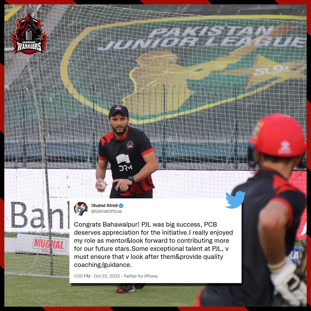 Lala @SAfridiOfficial is all praises for @ThePJLofficial ⚫️🔴 #PJL #Next11 #HimmateMardan
