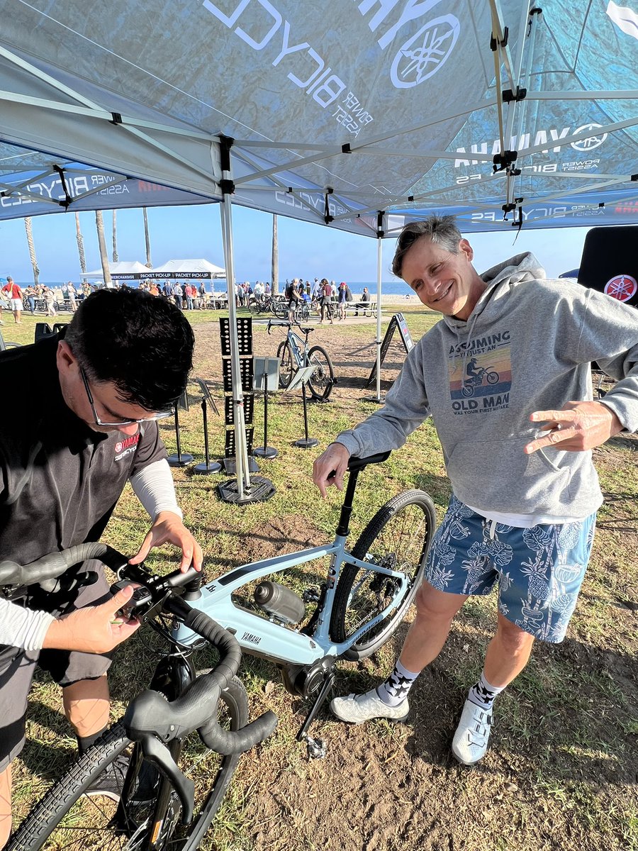 yamahabicycles's tweet photo. #brianlopes prepping for the #RideSB100 Gravel 100k on the Wabash RT! https://t.co/u67fUWT72s