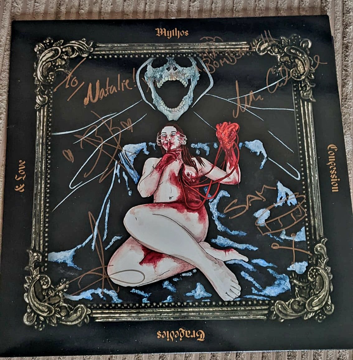 MadWomanTrying's tweet photo. Oh my goodness! @Beth_Blade @BBATBDofficial look what arrived today ππππ I thought it wouldn't be personalised!! Thank you so much! @LZZYHALE looooook at the inscription π£ π£ π£ imma bombshell π£ π£ π£ #bethblade #lzzyfuckinghale #bombshell everyone go check this album out! https://t.co/z8mypluZDu