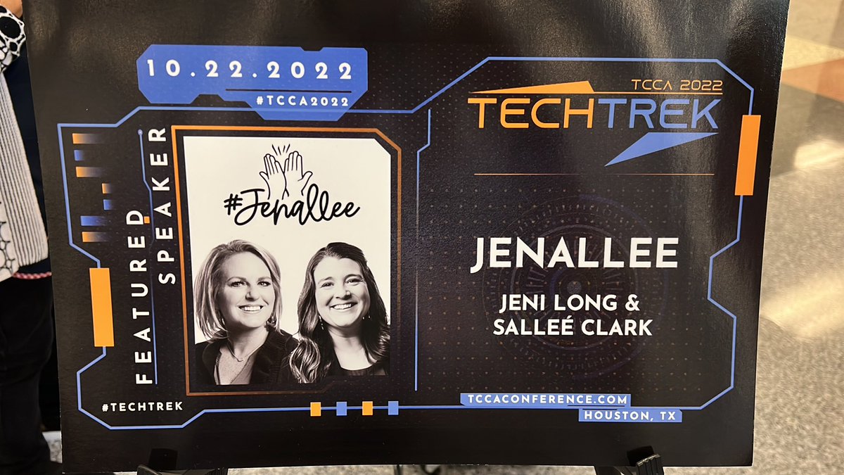 wbharper's tweet image. Hanging with our CISD celebrities! @Jenallee1 #bettertogether #tektrek #tcca2022 #castleberryisd #cisdinnovation