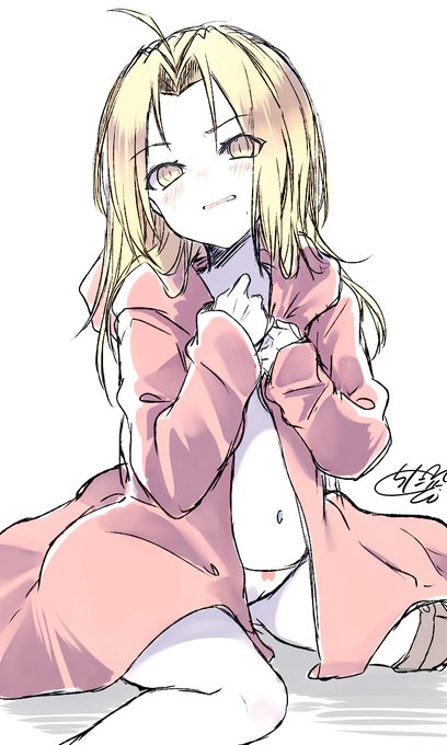 配信で描いたエドワード・エルリック♀ 