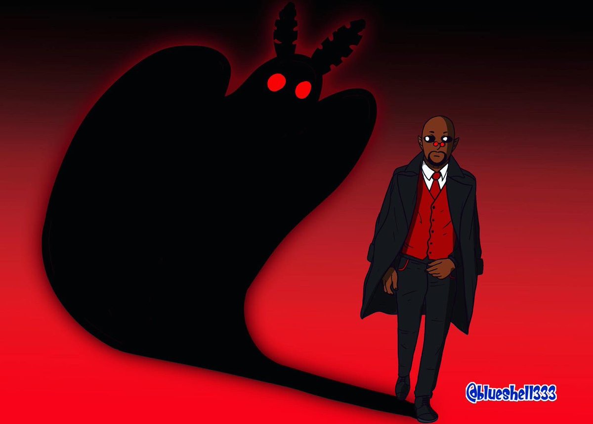 blueshell333's tweet photo. Blacktober day 22: cryptid! What’s more cryptic than the mothman? 
.
.
.
.

#art #artist #drawing #love #photography #artwork #digitalart #love  #bhfyp #cute #draw #blueshell333  #blackartist #blacktober #blacktober2022 #blackartist #blackart #cryptid #mothman https://t.co/fQ6w01a1Ax