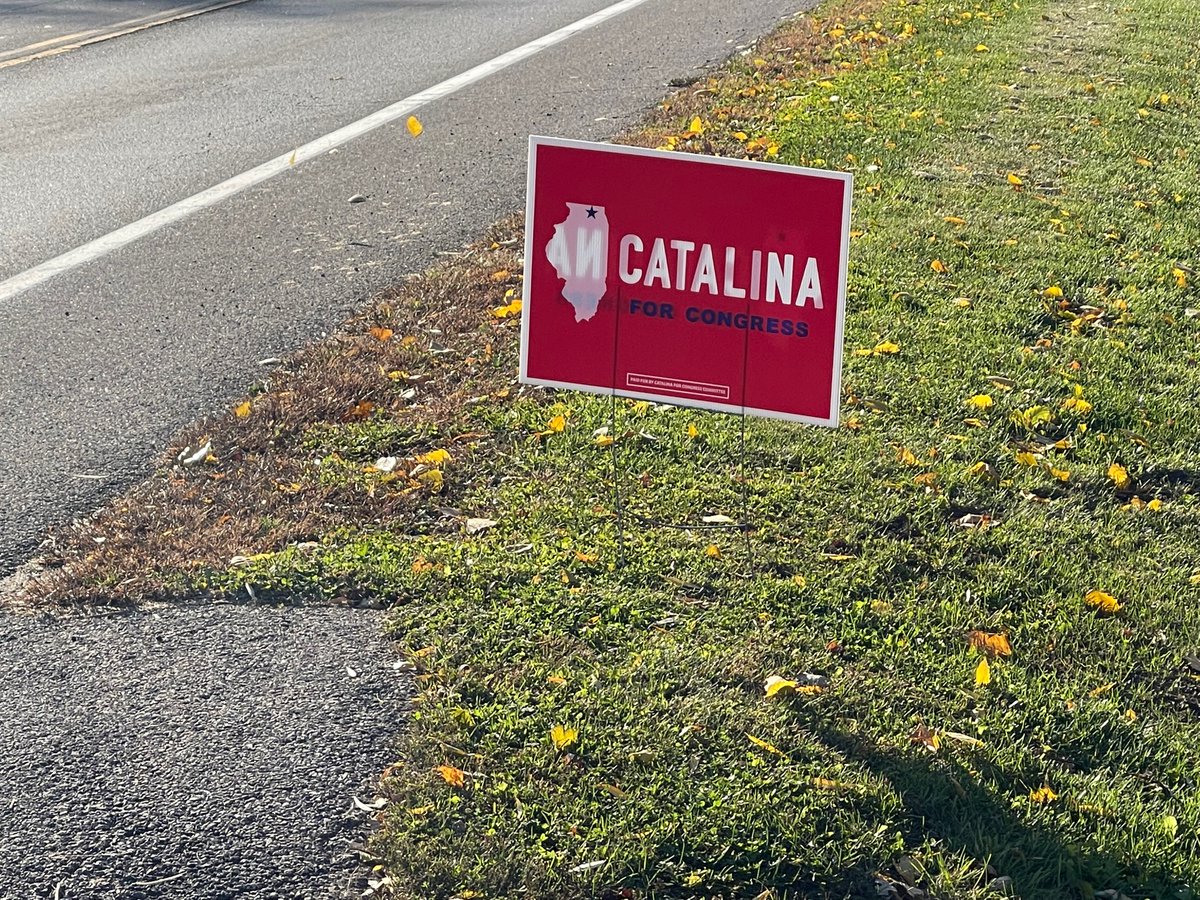 I may not be be knocking on doors for @CatalinaLauf bit putting out yard signs for my next Congresswomen. She’s going to win🇺🇸🇺🇸🇺🇸
