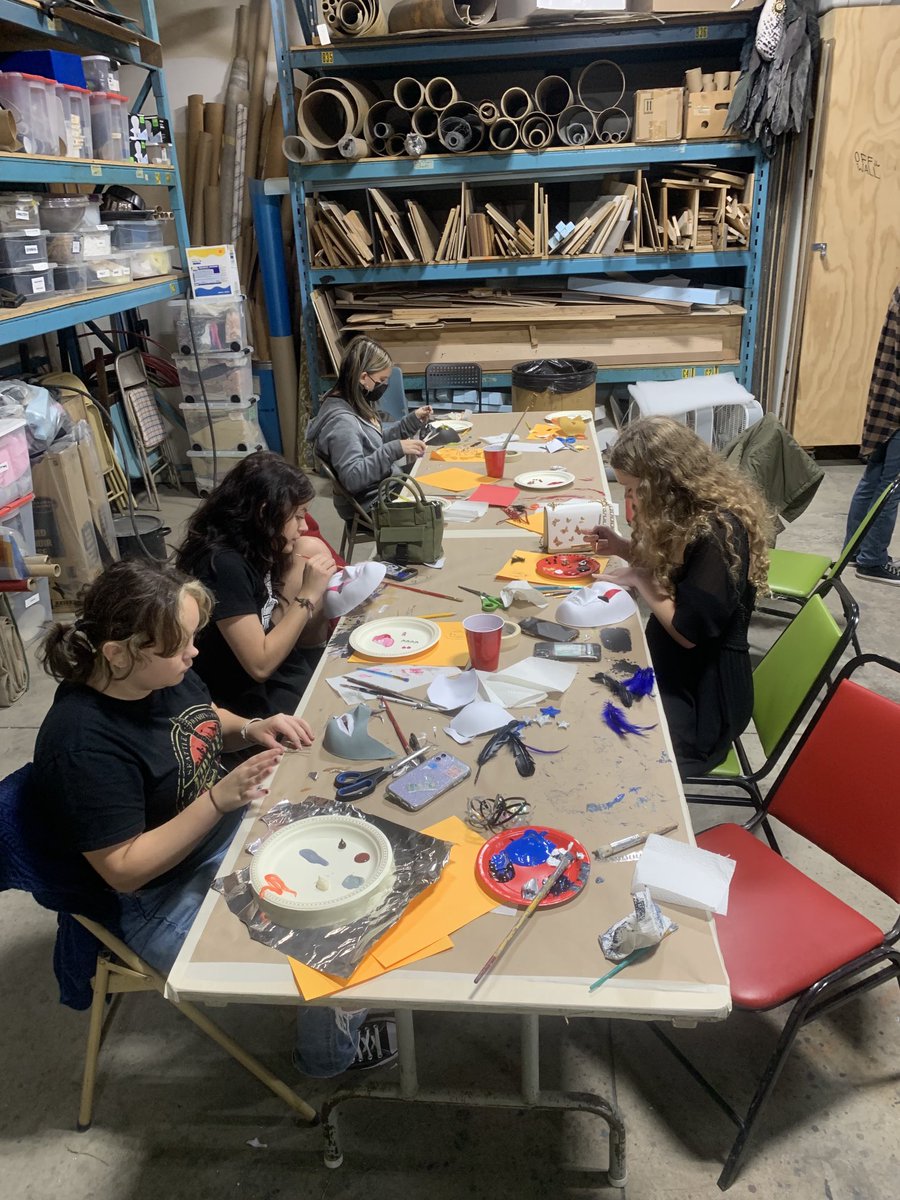 Mask making in Stratford. What a fantastic experience for our students.
