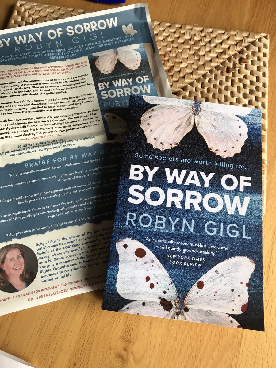 Out next March #ByWayOfSorrow by @robyngigl sounds amazing. Many thanks to Sarah @OldcastleBooks @noexitpress #BookMail