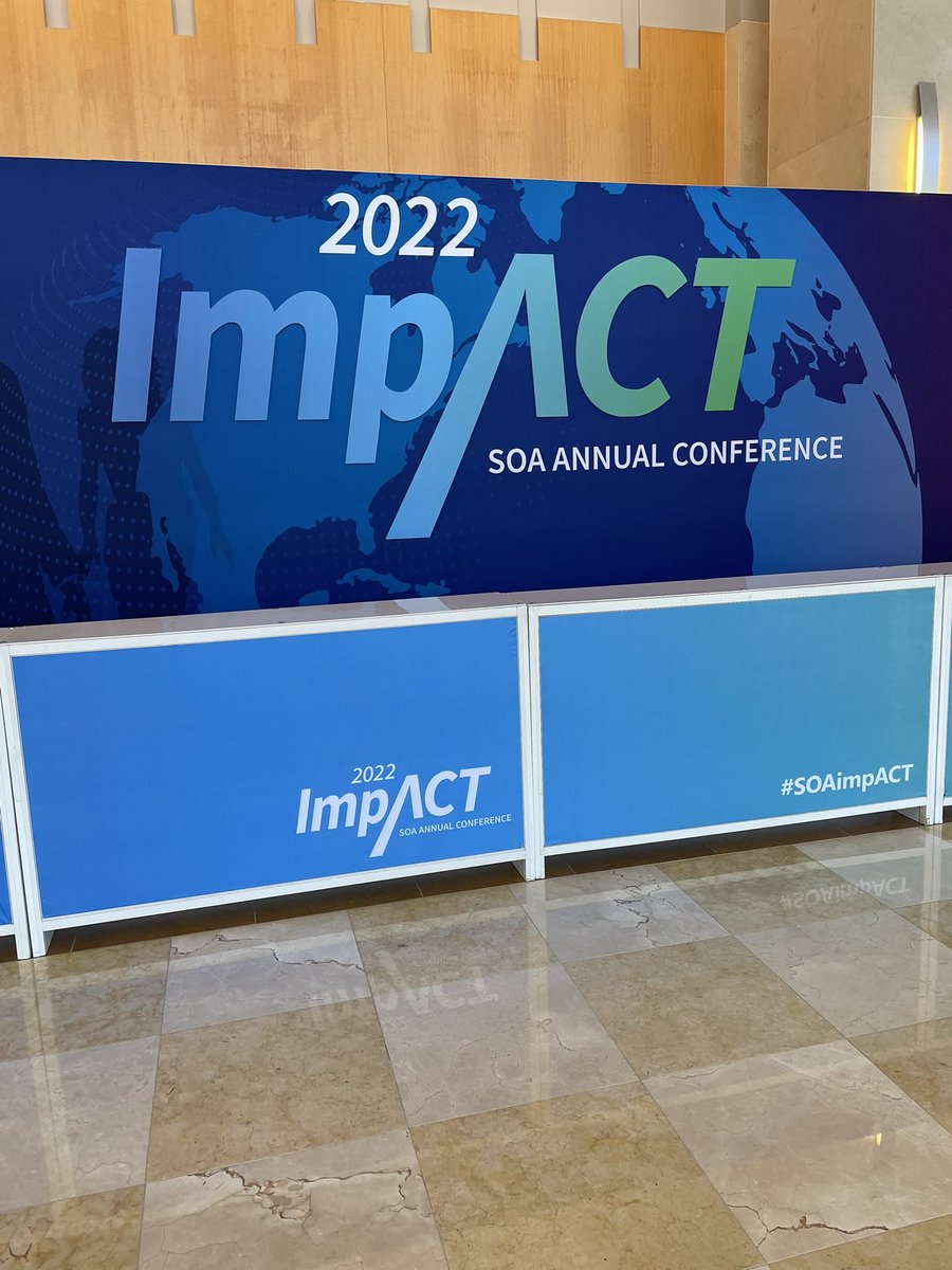 RDaleHall's tweet photo. Getting ready to go for #SOAImpACT here in Orlando! Terrific sessions and keynote speakers planned with tons of great networking opportunities. Looking forward to seeing everyone in person this week! #actuaryresearch https://t.co/Y11JUnQjS7
