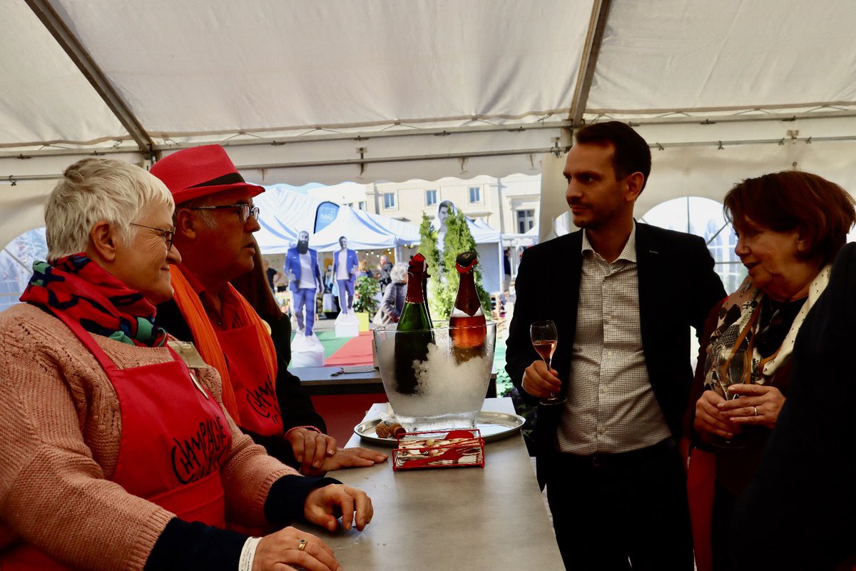 Le Festival « Champagne et Vous » inauguré ce matin @chateau_thierry est un marqueur majeur de l’oenotourisme champenois ! @SGVChampagne @ChampagneWH