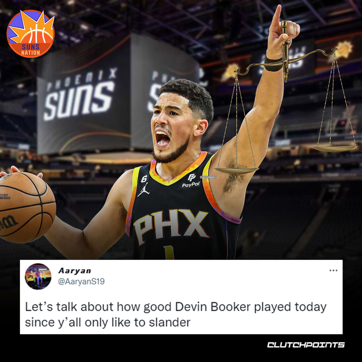 Devin Booker is oozing with confidence. 🔥 -- Follow @SunsNationCP