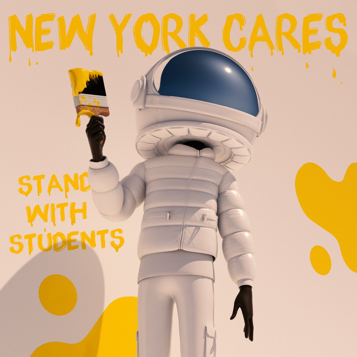 The @Micah_Johnson3 @AkuDreams airdrop for @newyorkcares 'Stand with Students' was just deployed! Total Edition Size: 83 Royalties from secondary sales will go to support 'Stand with Students.' (I have 4 extra in case there are any issues.) opensea.io/assets/ethereu… TY! 🙏❤️