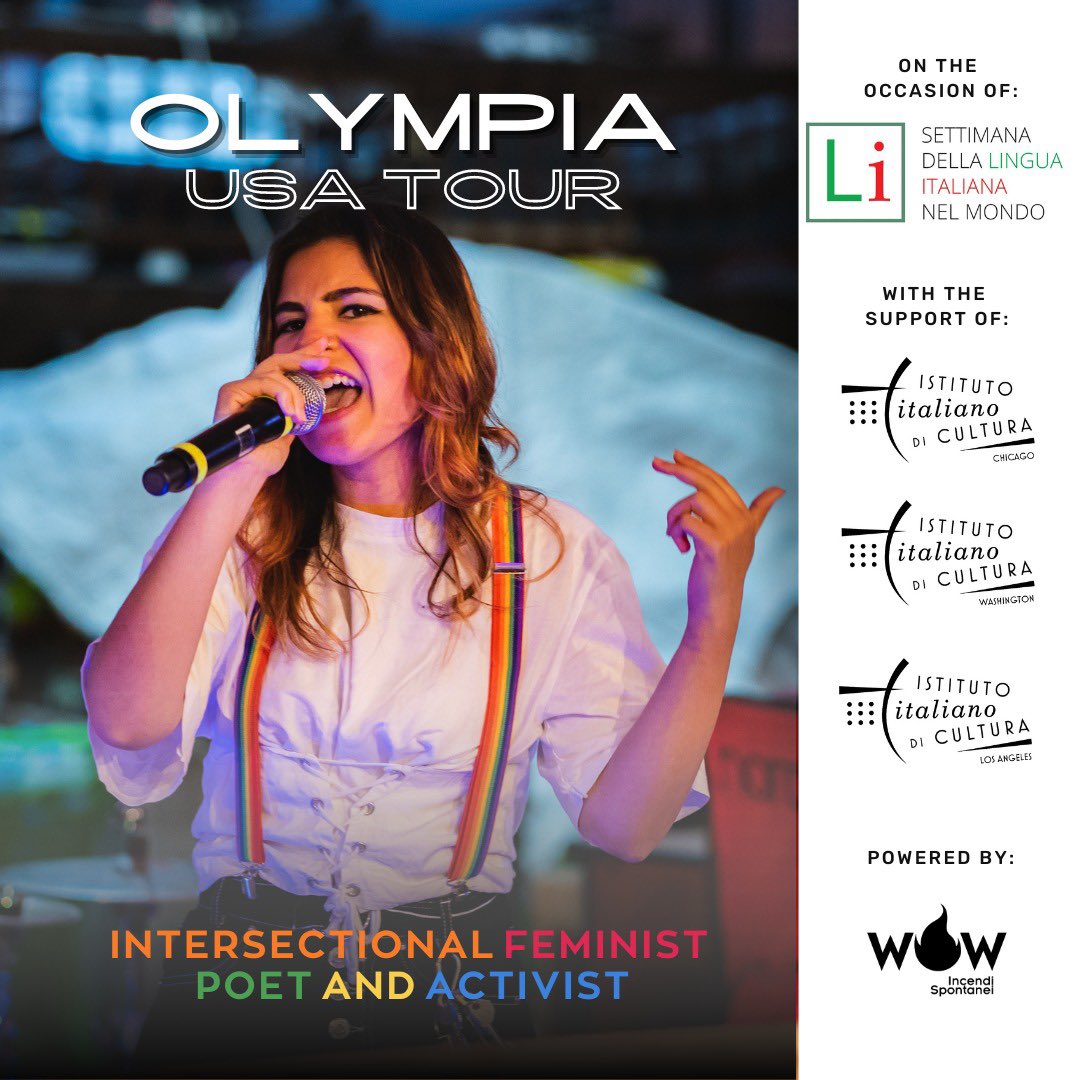 On USA tour for #slim2022 with @IIC_Chicago @iicwashington @iiclosangeles @WOWSlamPoetry @GiulianoLogos 

#poetryslam #poesia #poesiaitaliana #poesiacontemporanea #poetry #queer #queerpoetry #lgbt #polyamory #italianpoetry @ItalyMFA @ItalyMFA_int