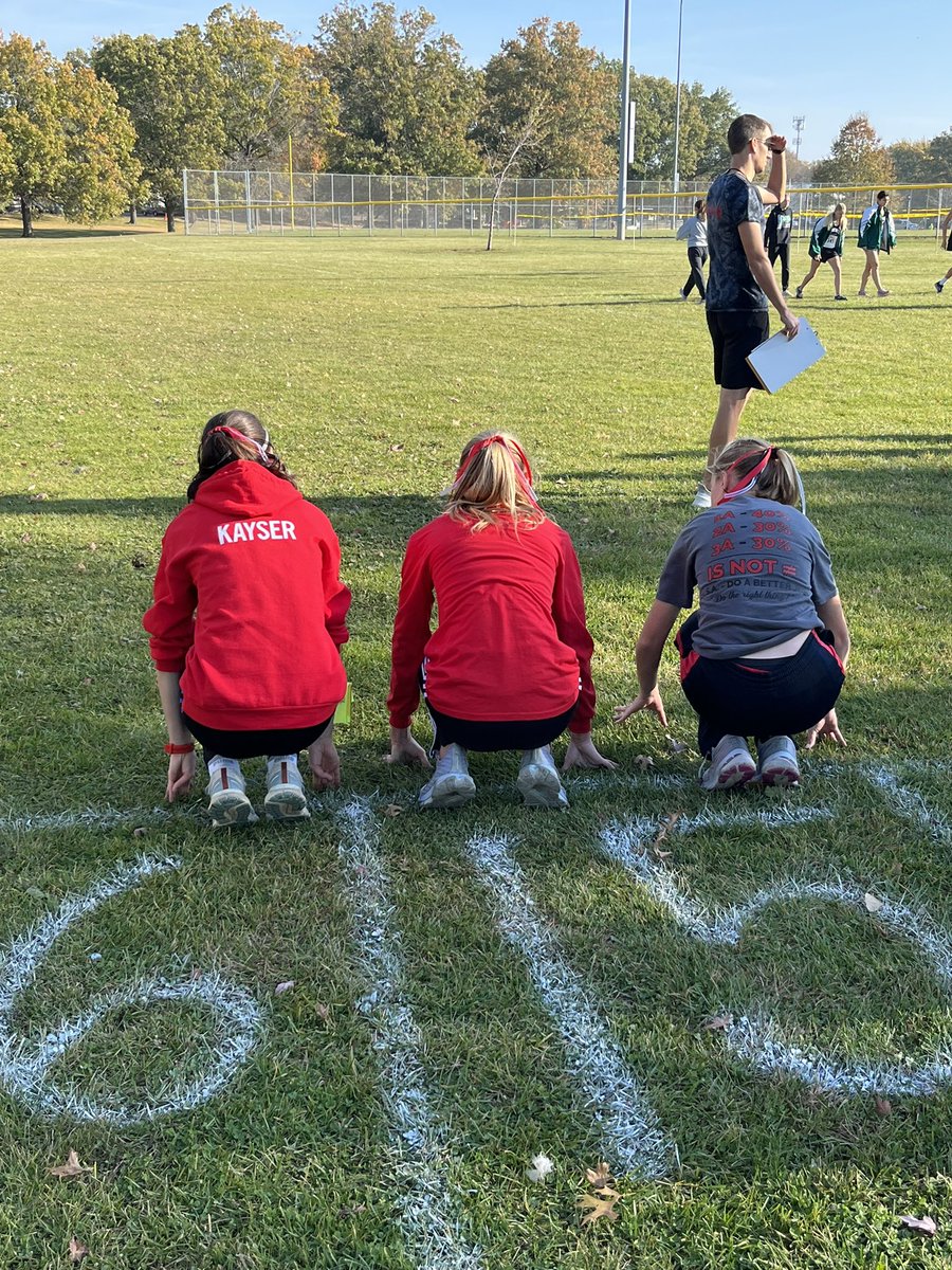 Regional time! First to go: Varsity girls! It’s race time ladies—leave it all out there on the course! #ohsxc #werunthistown