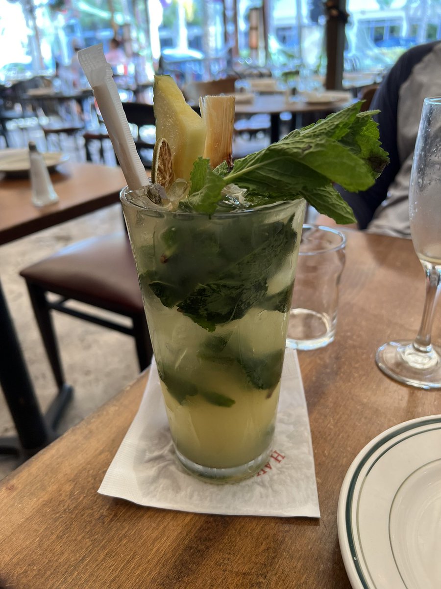 2ndSatSports's tweet photo. Pineapple Mojito is the drink of choice #insideMiami https://t.co/VEs4pJjkxs