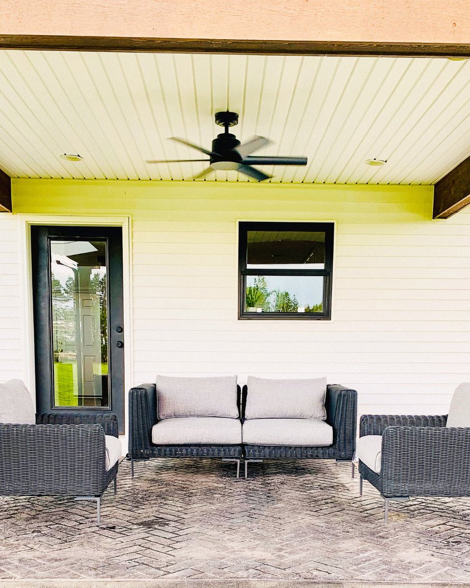LiveOuter's tweet photo. This back patio is the perfect spot to enjoy morning coffee or an evening cup of wine on the Black Wicker Loveseat and Armchairs.
Discover our heritage Wicker Collection in a new color: https://t.co/RSTqDSYJ69
#liveouter #patiodecor #outdoorfurniture https://t.co/JTUI3aHtmL