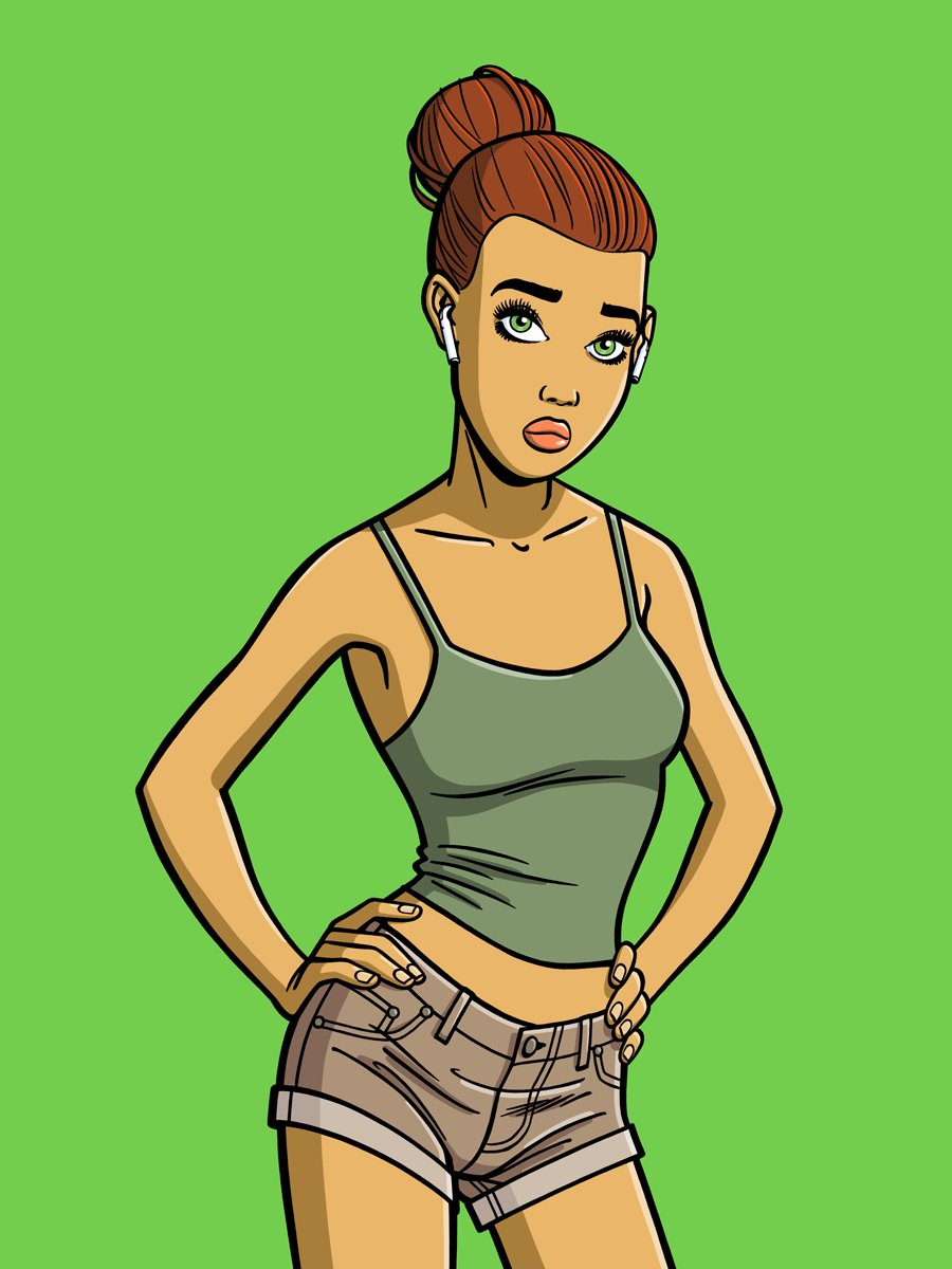 First cutie to be minted with new accessory: #AirPods.
The (#sexy) devil is in the detail 🤘😈🤘
All Cutie❤️Pies are hi-res (3000 x 4000 pixels).
opensea.io/collection/cut…