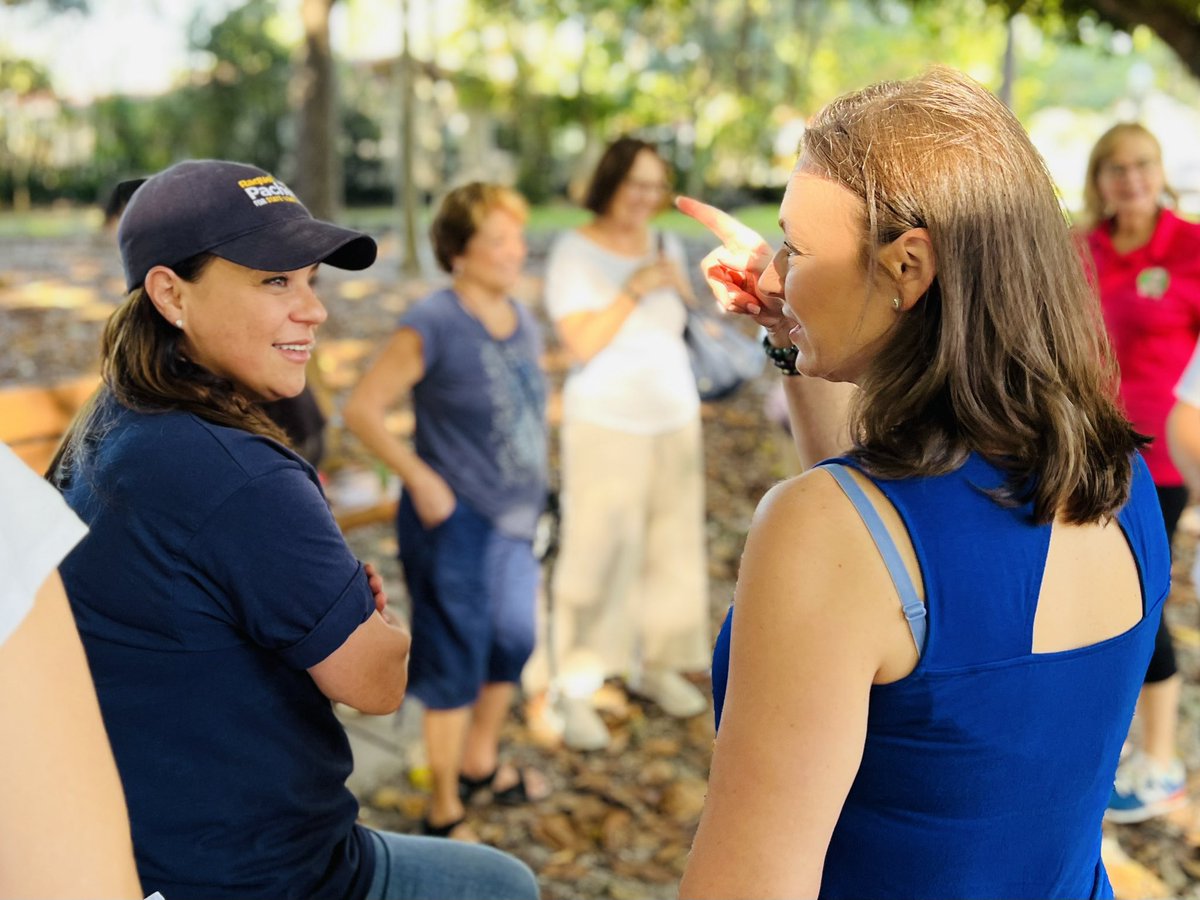 NikkiFried's tweet photo. Incredible morning to knock on doors for local champions like @Raquel_MiamiBch and @adam_benna!

Early voting starts Monday! Thank you to groups like @SAVELGBT that are putting the work in! https://t.co/aTtrgWuBY2