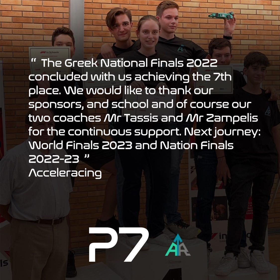 acceleracing_f1's tweet photo. (🇬🇧) End of an Era. Beginning of two new.
.
🟢Stay tuned🔵
.
.
.
(🇬🇷) Το τέλος μιας εποχής. Η αρχή δύο νέων.
.
🟢Μείνετε συντονισμένοι🔵
.
.
#acceleracing #f1inschools #ellinogermanikiagogi #nationalfinals #2022 https://t.co/kzpq69wGWb