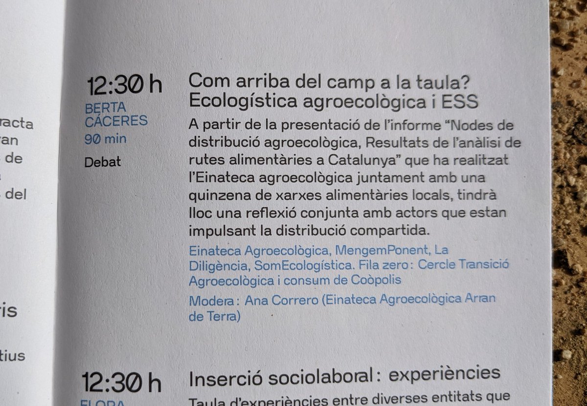 elborronet's tweet photo. I si us agrada la manduca i l'agroecologia, demà no us podeu perdre:
- 11h. Tast de xocolata de comerç just, amb @OikocreditCat i @LaCoordiCat.
- 12.30h. Debat 'Com arriba del camp a la taula?', amb @arrandeterra_ @Somecologistica @rutescompartid @coopolis_bcn #Einateca

#FESC22 https://t.co/XpCUWyVZaH