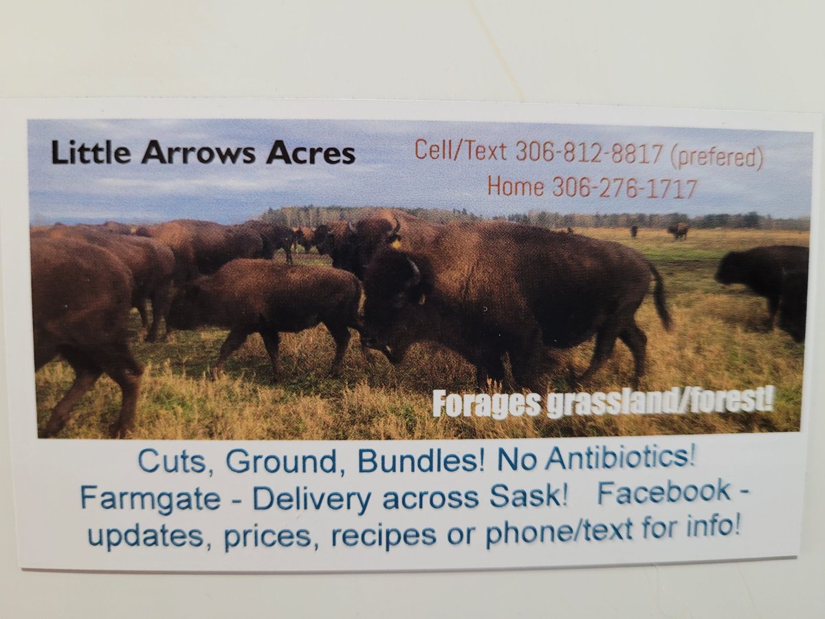 invigilator4's tweet photo. Got my bison burger order yesterday. Great to support a local producer. Don't let Costco bison prices fool you, if you live in SK these guys deliver. My 23 lbs of extra lean ground bison cost me $5.94/lb. Just priced lean beef at the grocery store at $8.17.
#supportlocalproducers https://t.co/wCrsRZ0sLa